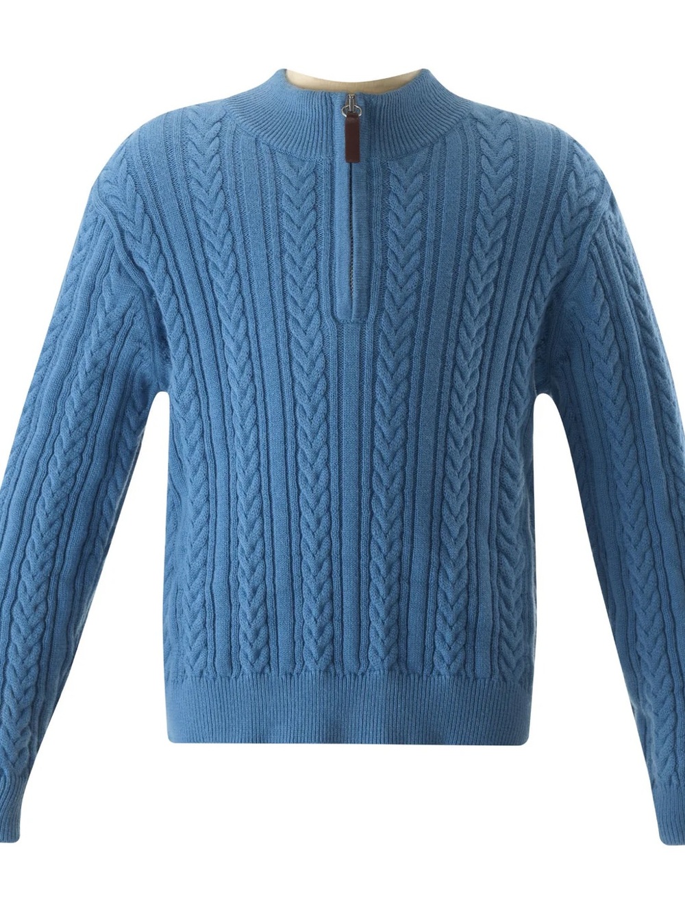 Rachel Riley Cable Knit Half-Zip Sweater